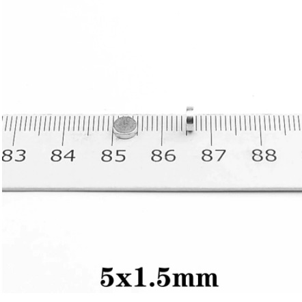 Neodyum Yuvarlak Mıknatıs Ø5x1,5 mm